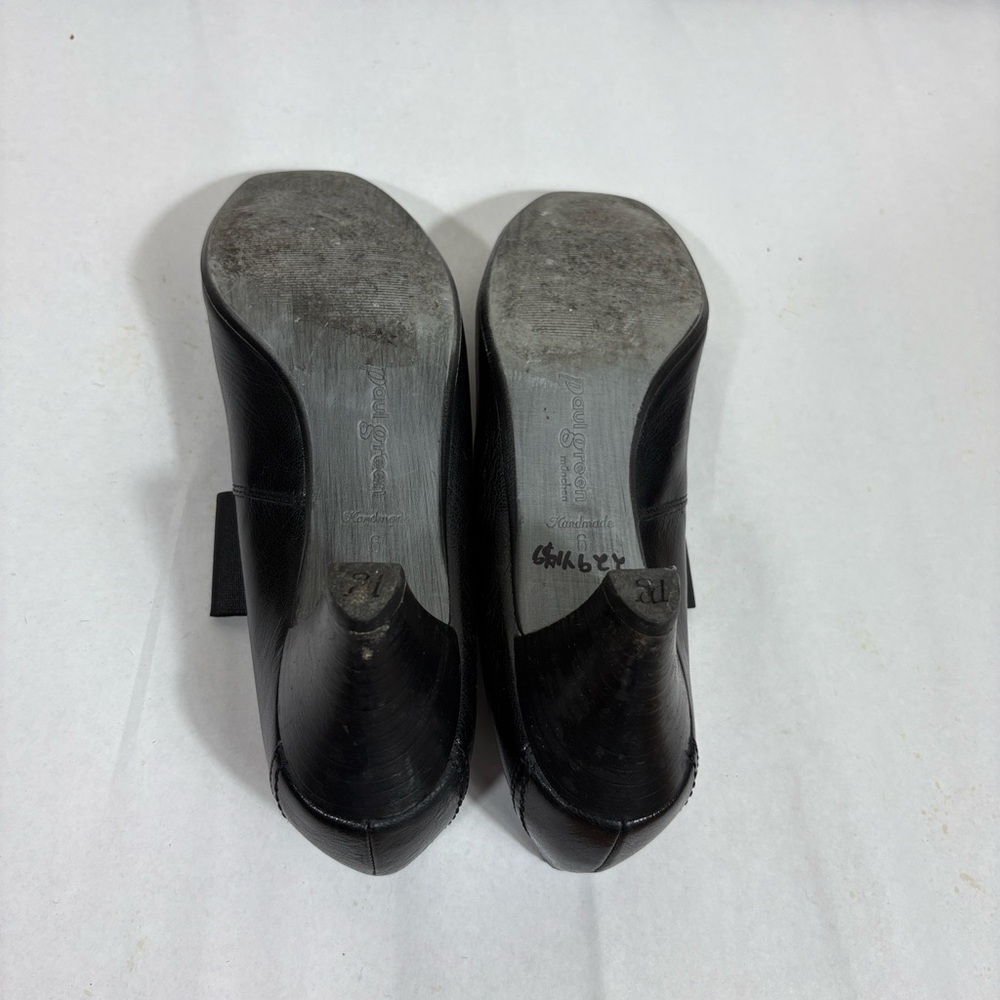 Paul Green Black Leather Mary Jane Pumps UK 6/US 8.5 - Picture 5 of 8